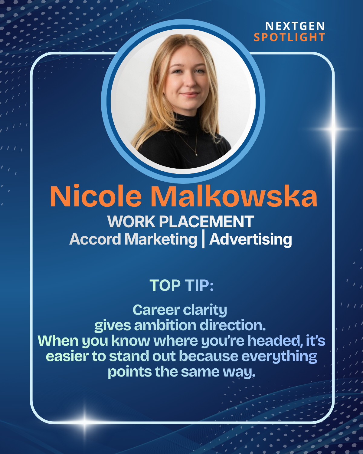 NextGen Spotlight Nicole Malkowska